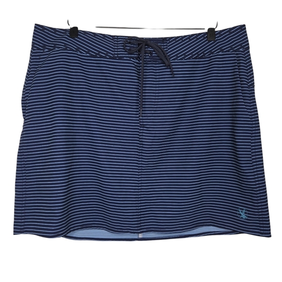 Carve Designs Womens Striped Preppy Resort Swim Skirt Size 12 - Picture 1 of 7